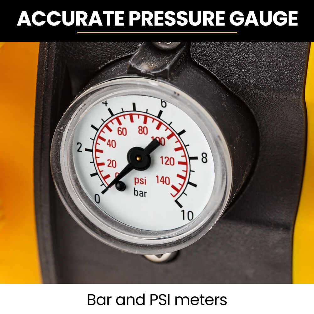 Automatic Water Pump Controller with LED Indicator and Pressure Gauge, 25mm Inlet/Outlet