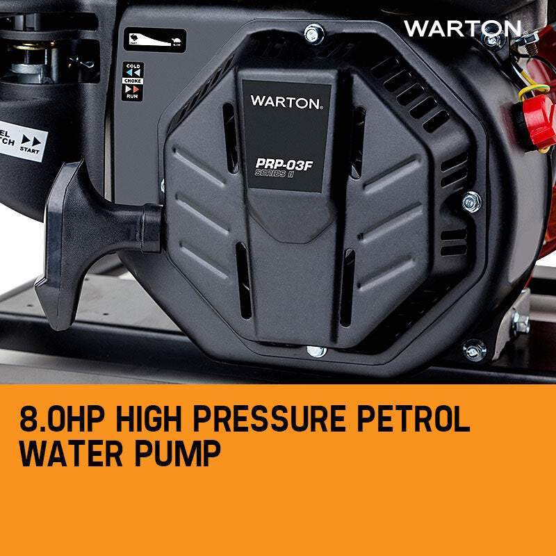 8.0HP Petrol High Pressure Water Pump, 140m Lift, 30,000 L/h Flow Rate