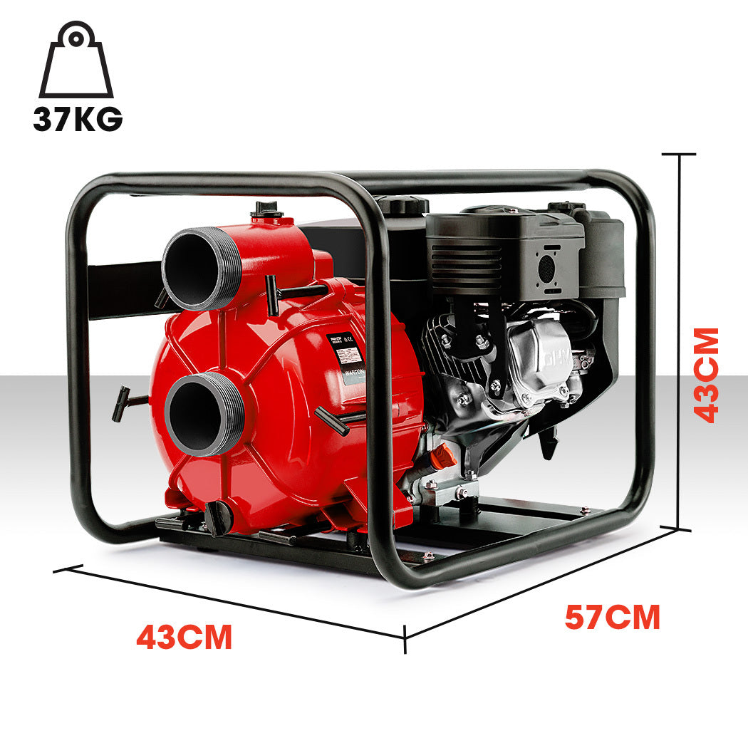 8HP Petrol Water Pump - High Flow 40m Head, 45,000L/hr, 3-Inch Inlet/Outlet