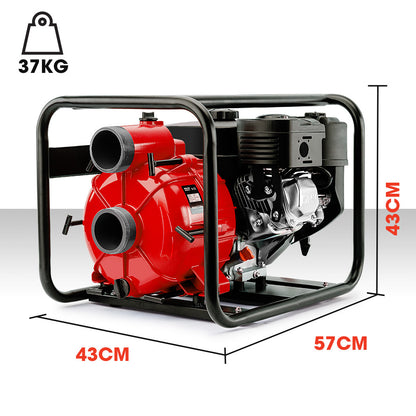 8HP Petrol Water Pump - High Flow 40m Head, 45,000L/hr, 3-Inch Inlet/Outlet