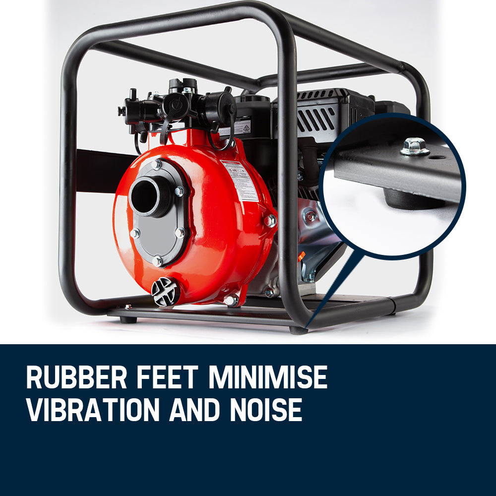 Petrol High Pressure Water Pump, 8HP, 160m Head, 4 Outlets for Fire Fighting