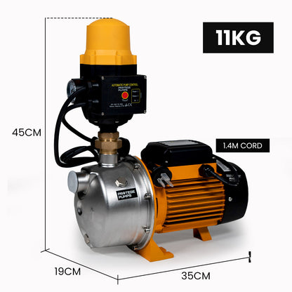 Ultra Series 2350W Water Jet Pump with Auto Digital Control, 80m Head, 7,200L/Hr