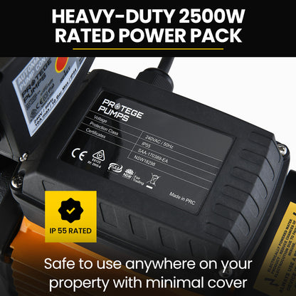 Ultra Series 2350W Water Jet Pump with Auto Digital Control, 80m Head, 7,200L/Hr