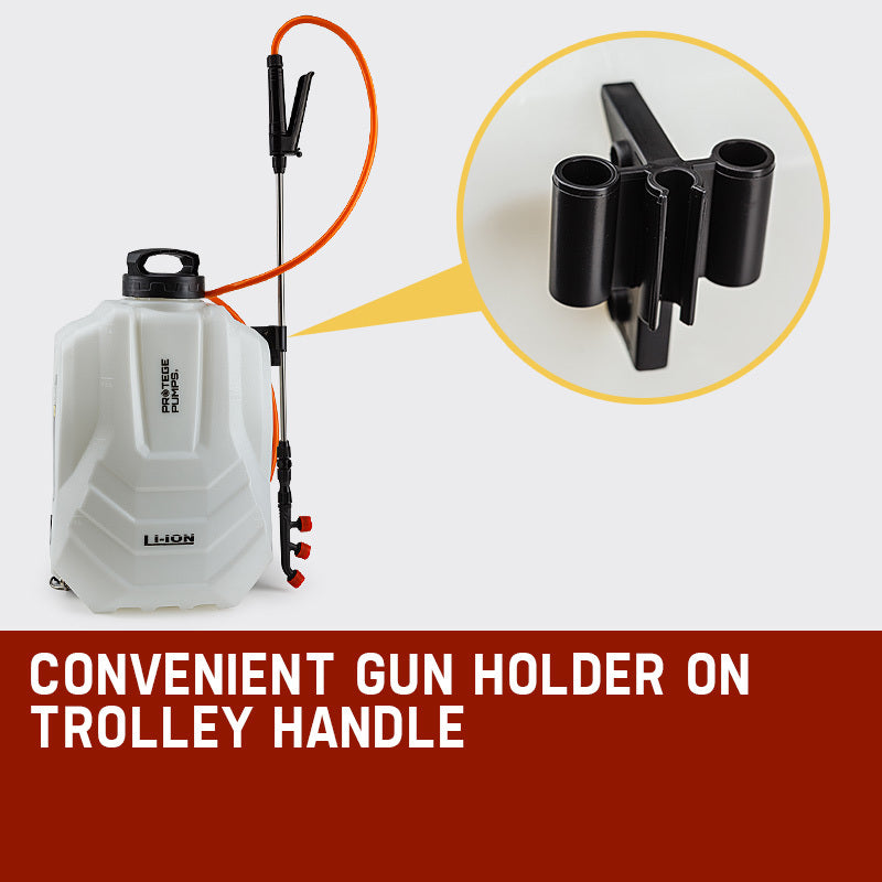 15L Multifunction Backpack Sprayer with 1.25m Hose and 18V Battery