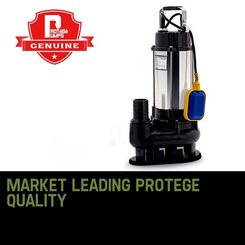 2250W Submersible Sewage Pump with 14m Head & 28,800 L/h Flow Rate