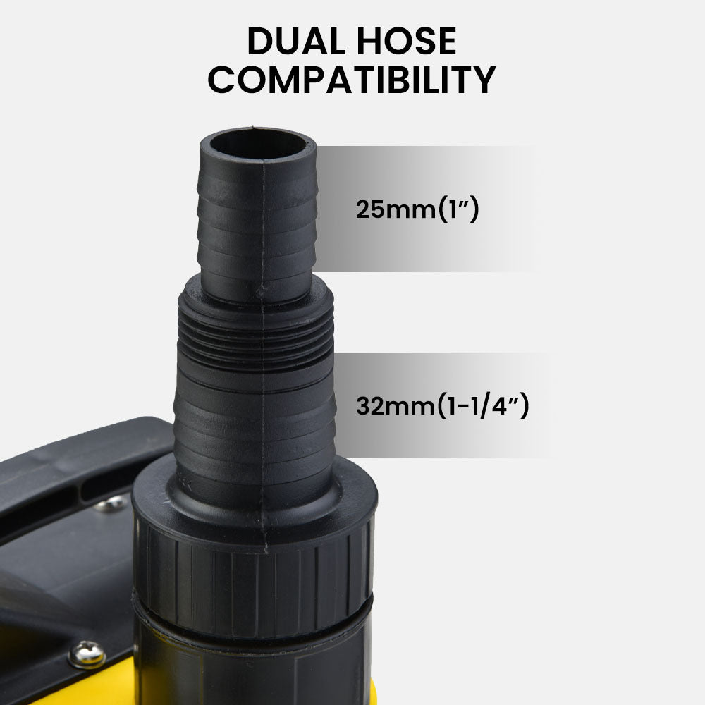 Compact Submersible Sump Pump with Float Switch, 7m Head, 7000 L/H Output