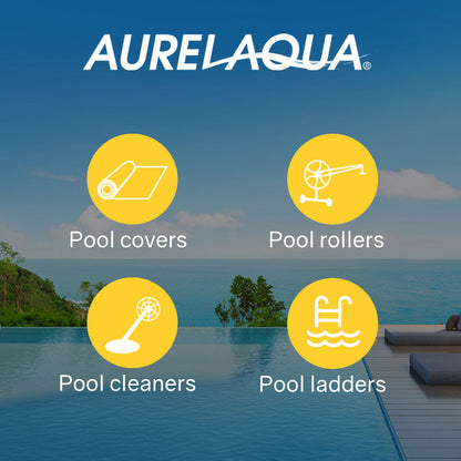 Automatic Pool Cleaner with 10m Hose for Floor & Walls - Quiet & Efficient