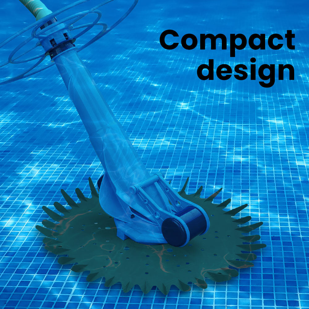 Automatic Pool Cleaner with 10m Hose for Floor & Walls - Quiet & Efficient