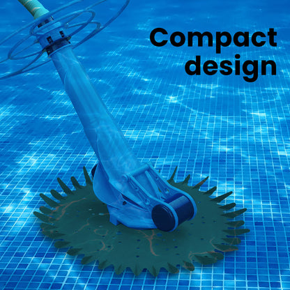 Automatic Pool Cleaner with 10m Hose for Floor & Walls - Quiet & Efficient