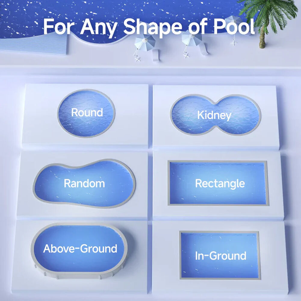 C1 Cordless Robotic Pool Cleaner, with APP Control, Auto Vacuum Robot, Wall & Waterline Cleaning, Above Ground Inground up to 150sqm