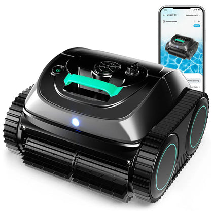 C1 Cordless Robotic Pool Cleaner, with APP Control, Auto Vacuum Robot, Wall & Waterline Cleaning, Above Ground Inground up to 150sqm