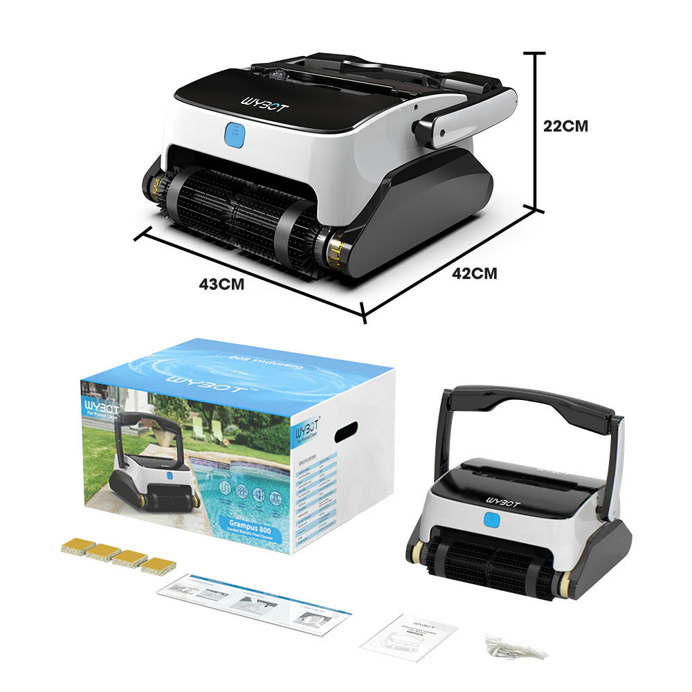 Robotic Pool Cleaner with Triple Motors, 15m Reach & Advanced Navigation