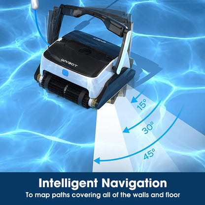 Robotic Pool Cleaner with Triple Motors, 15m Reach & Advanced Navigation