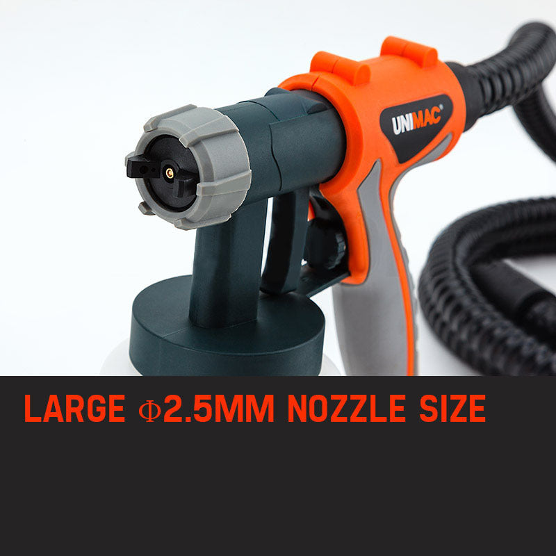740W Electric Paint Sprayer with 3m Hose and Trolley Handle for DIY Projects
