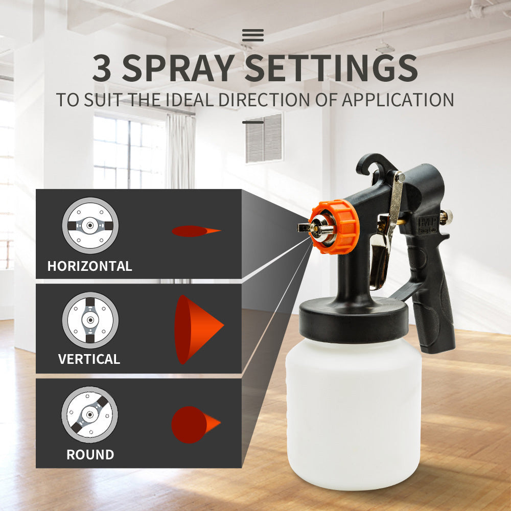 3-Way Nozzle Electric Paint Sprayer Gun HVLP Station with 1.6m Hose, 450W