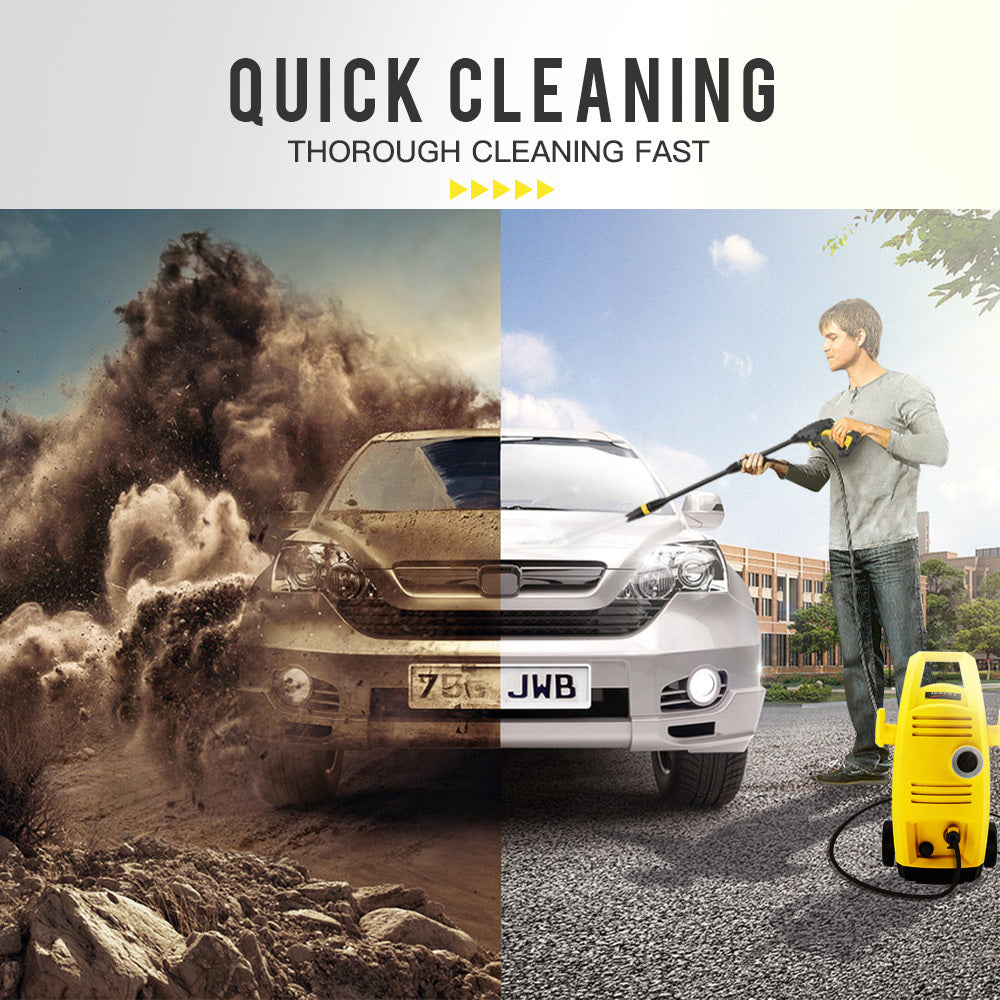 2100PSI Electric Pressure Washer with 5m Hose and Bonus Attachments