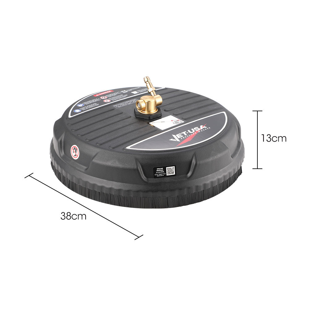 15m Pressure Washer Surface Cleaner for Driveways and Patios, 3100 PSI