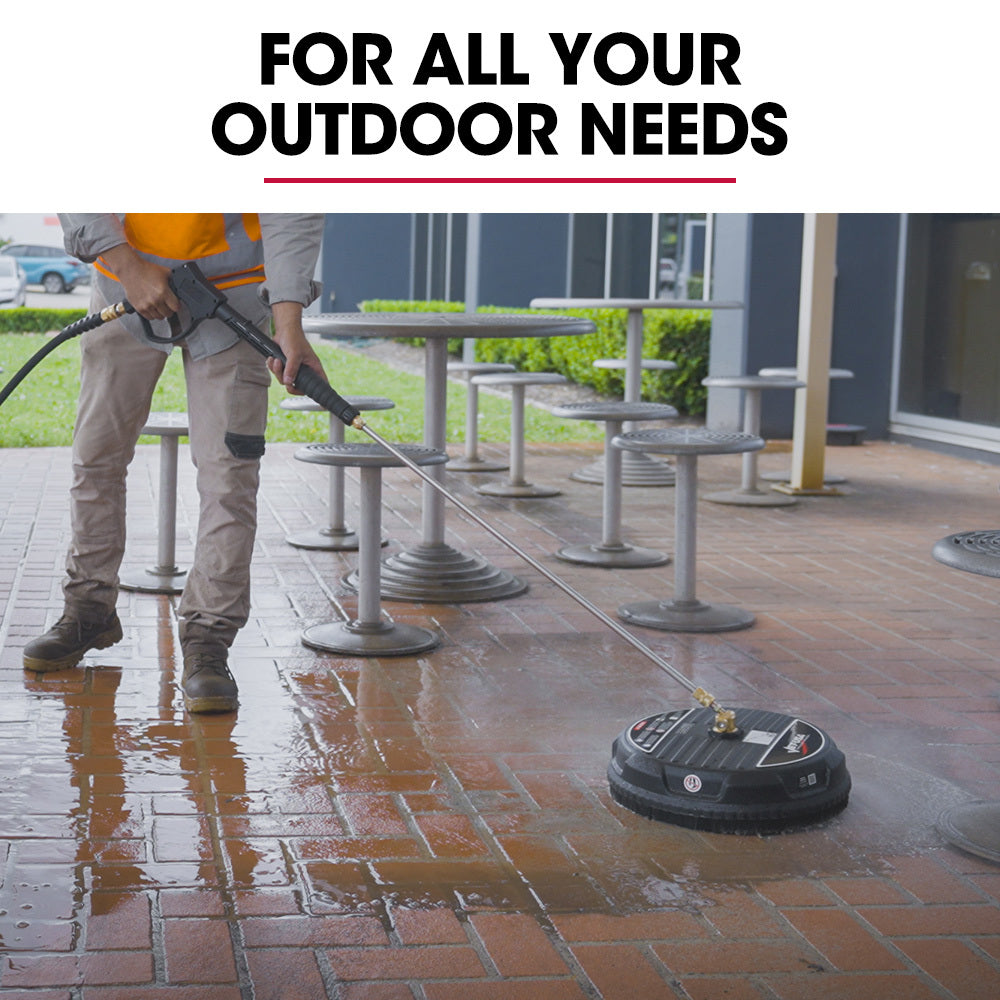 15m Pressure Washer Surface Cleaner for Driveways and Patios, 3100 PSI