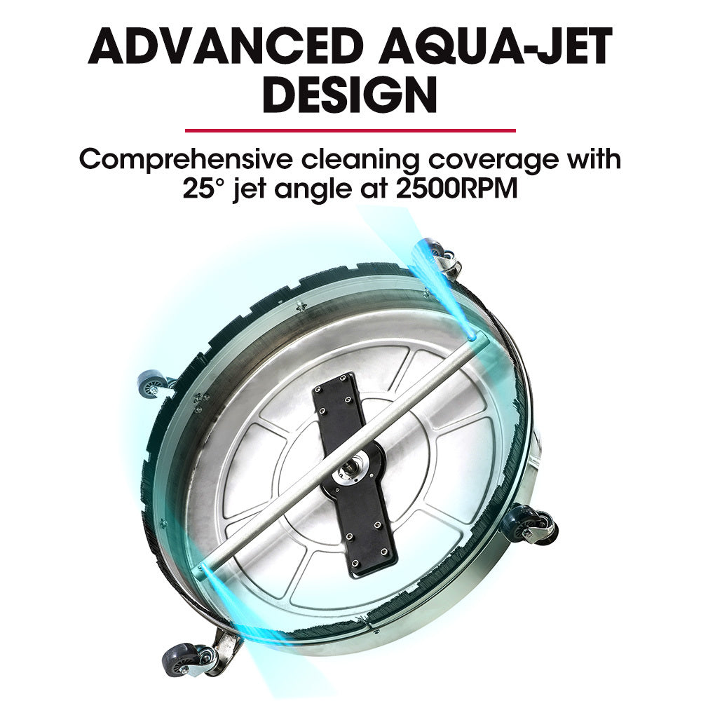 21 Meter Pressure Washer Surface Cleaner with Stainless Steel Body
