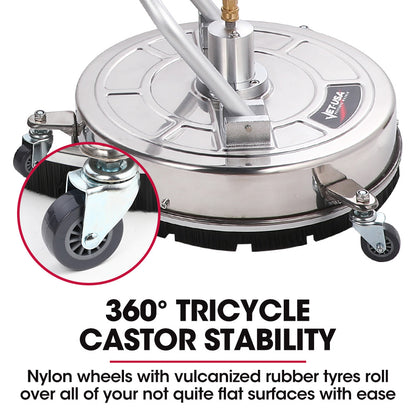 21 Meter Pressure Washer Surface Cleaner with Stainless Steel Body