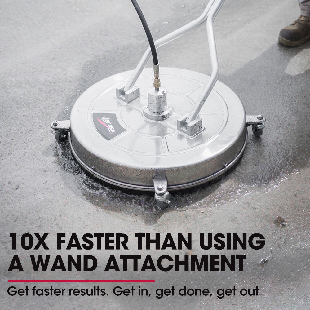 24m Stainless Steel Pressure Washer Surface Cleaner with Yoke Handlebar