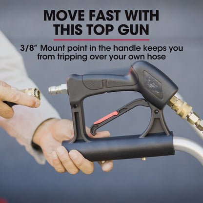 24m Stainless Steel Pressure Washer Surface Cleaner with Yoke Handlebar