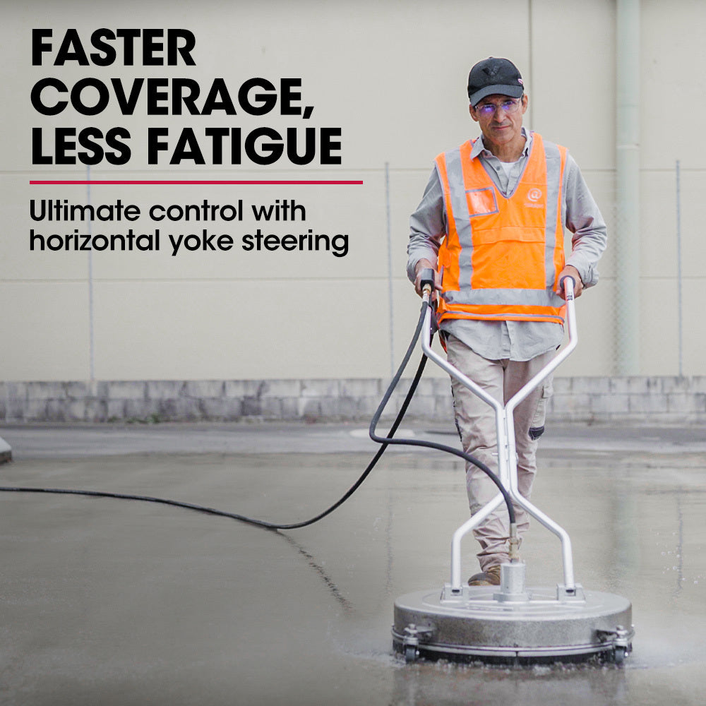 24m Stainless Steel Pressure Washer Surface Cleaner with Yoke Handlebar