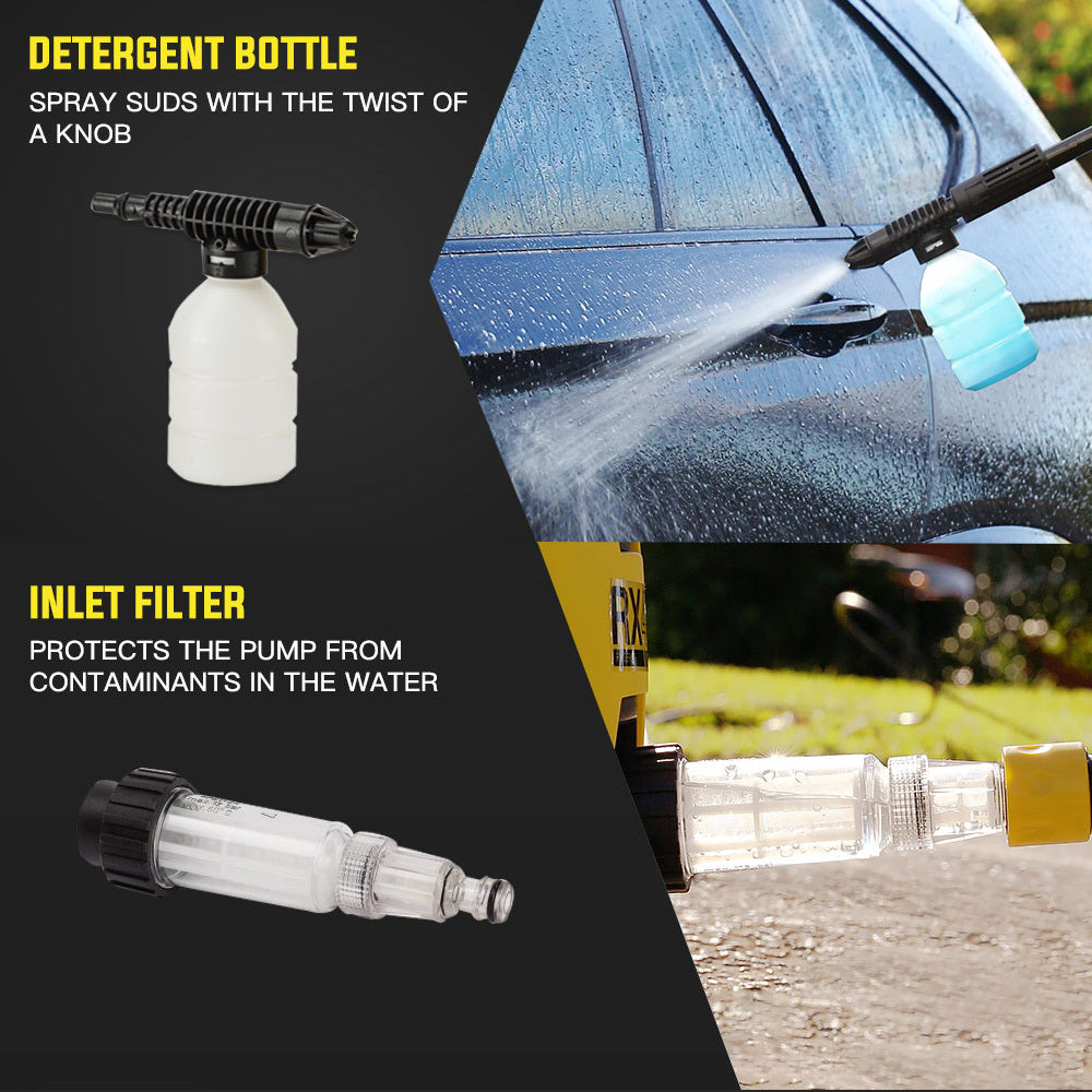 1800PSI Electric Pressure Washer with Attachments, Lightweight & Compact Design