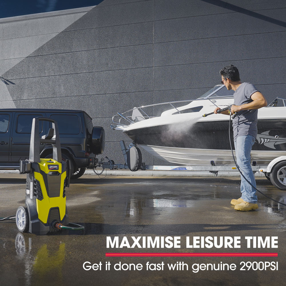 2900 PSI Electric Pressure Washer with 5m Hose & Versatile Attachments