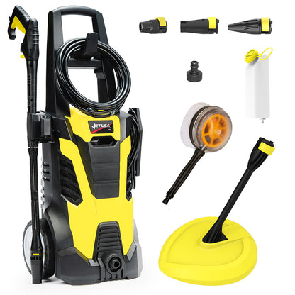 2900 PSI Electric Pressure Washer with 5m Hose & Versatile Attachments