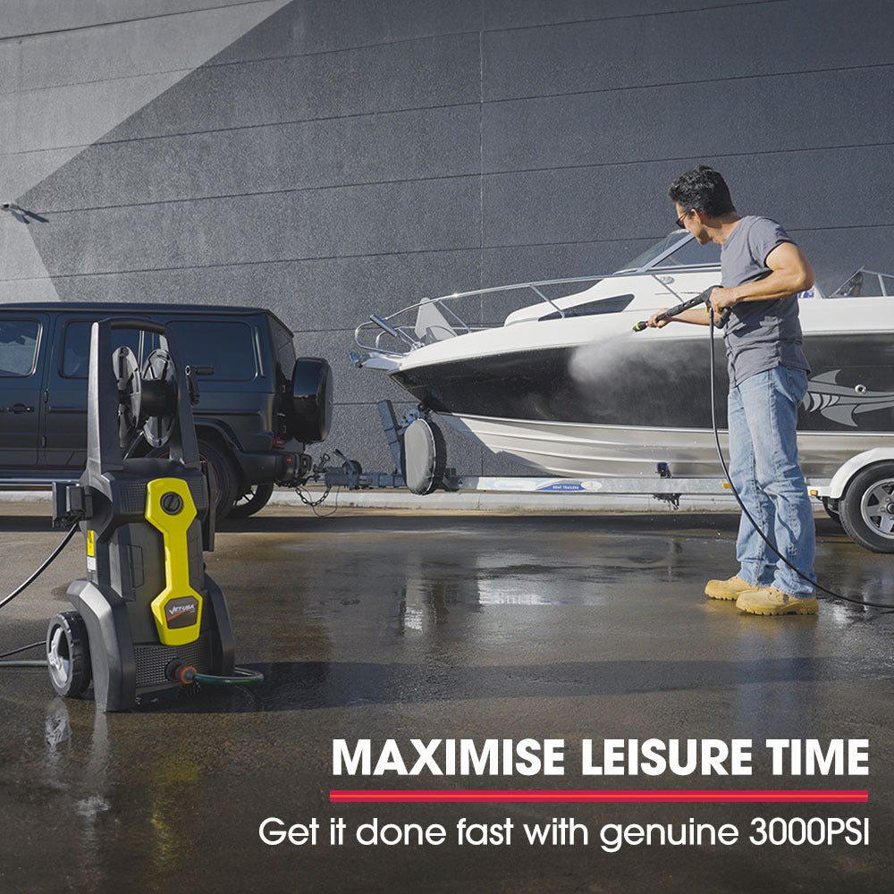Electric Pressure Washer, 2100W, 207 Bar, Water Cooled, Versatile Attachments