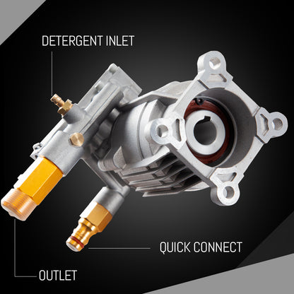 Universal High-Pressure Washer Pump with 0.6m Shaft for Petrol Cleaners