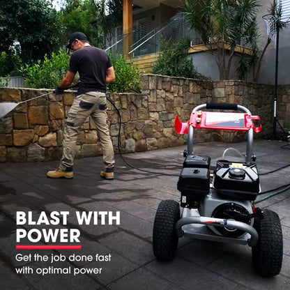 Petrol Pressure Washer with 30m Hose and Drain Cleaner - Ultimate Edition