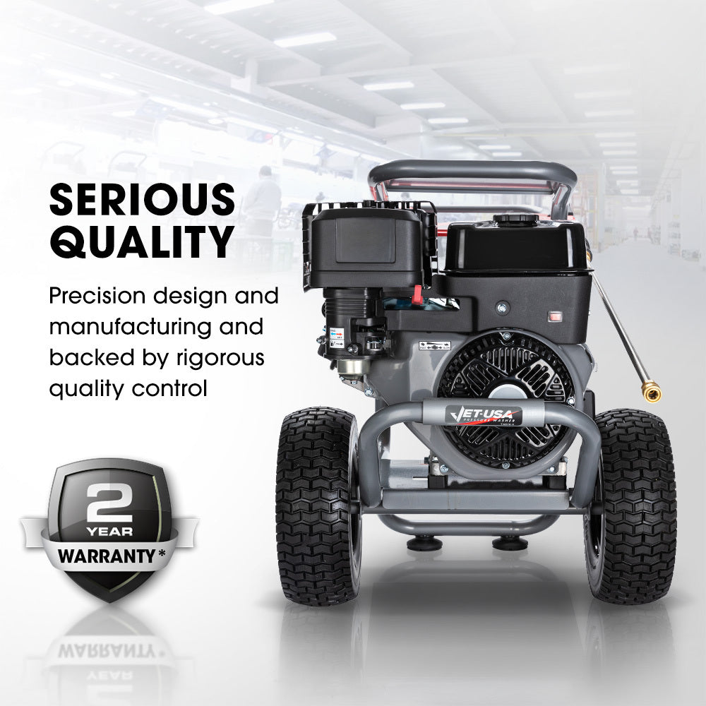 15HP 420cc Petrol Pressure Washer with 20m Hose and Italian AR Pump