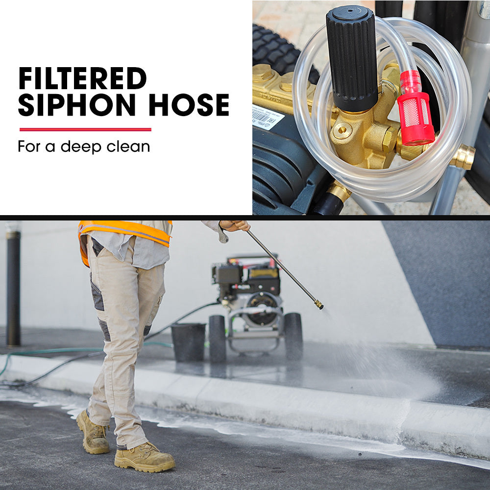 15HP 420cc Petrol Pressure Washer with 20m Hose and Italian AR Pump
