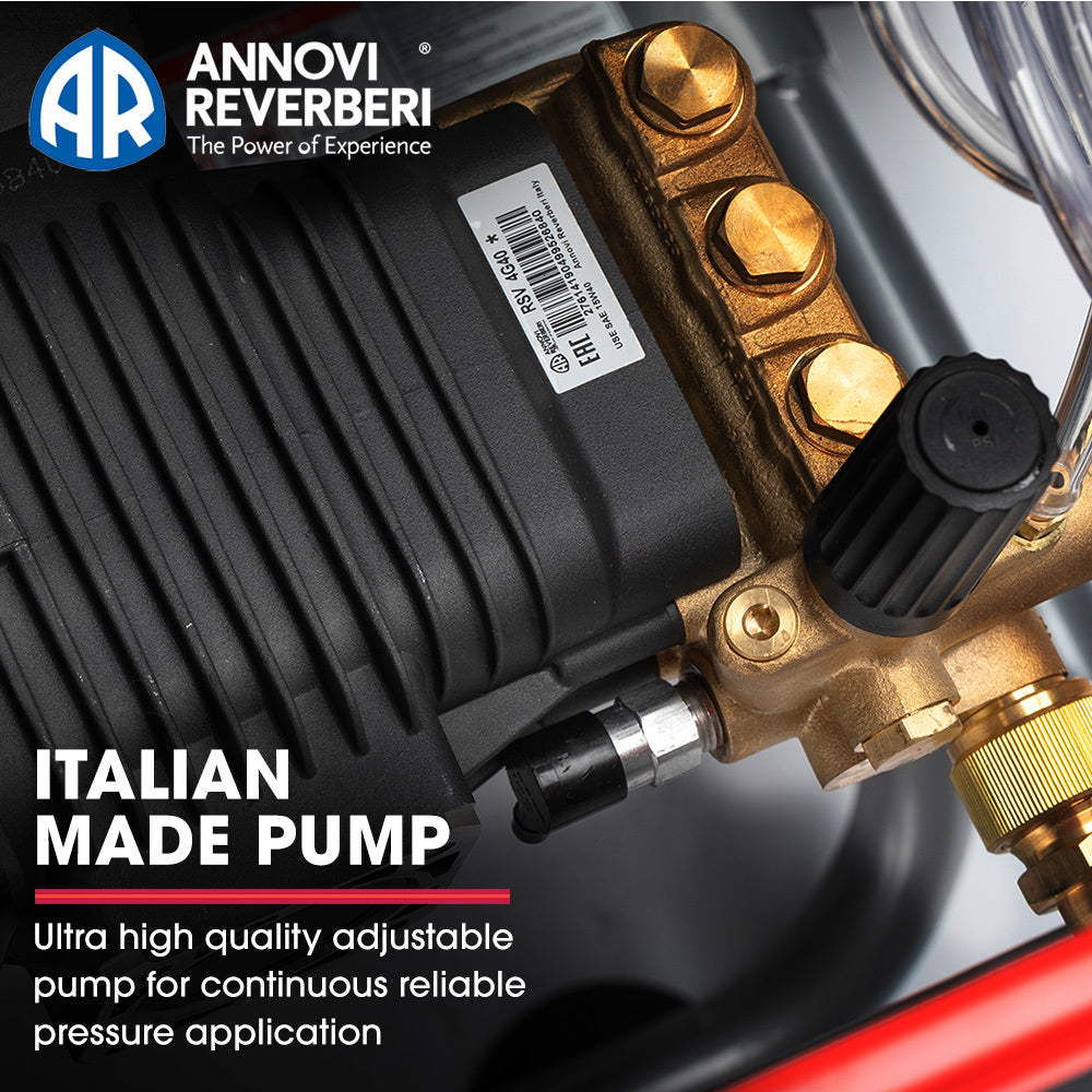 15HP 420cc Petrol Pressure Washer with 20m Hose and Italian AR Pump