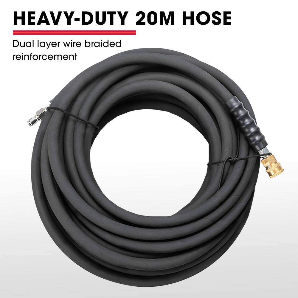 15HP 420cc Petrol Pressure Washer with 20m Hose and Italian AR Pump