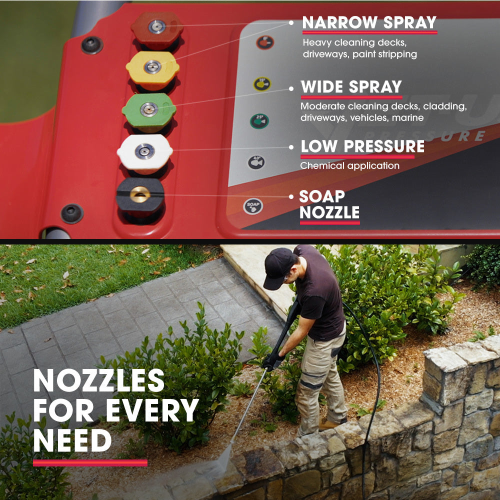 15HP 420cc Petrol Pressure Washer with 20m Hose and Italian AR Pump