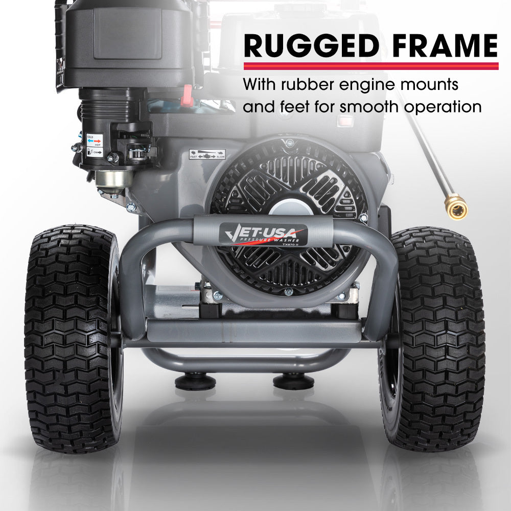 15HP 420cc Petrol Pressure Washer with 20m Hose and Italian AR Pump