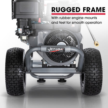 15HP 420cc Petrol Pressure Washer with 20m Hose and Italian AR Pump