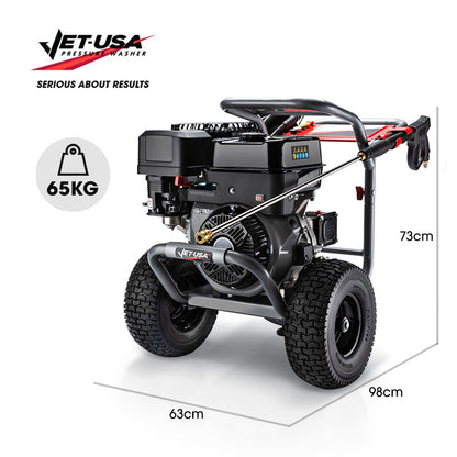 15HP 420cc Petrol Pressure Washer with 20m Hose and Italian AR Pump
