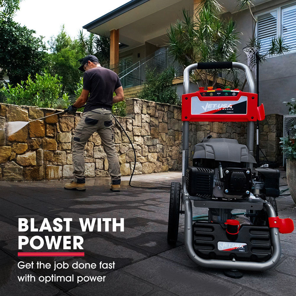 Petrol-Powered High Pressure Washer CX660 with 7HP Engine and Detergent Tank