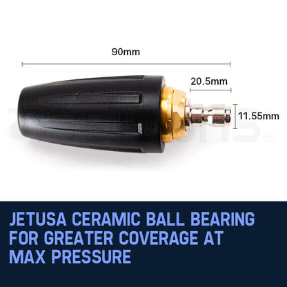 High Pressure Washer Turbo Head Nozzle, 0.64m, Max 3200PSI, Quick Connect