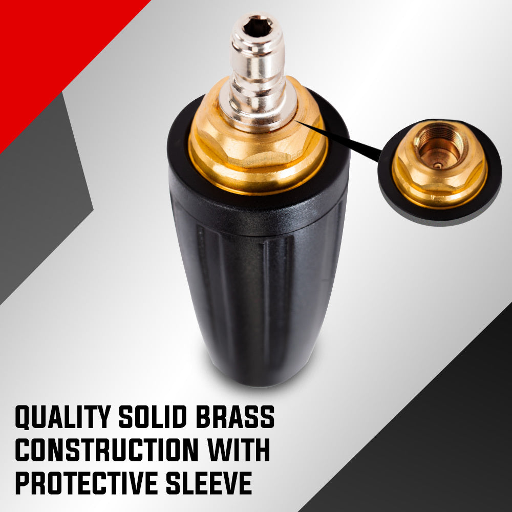High-Pressure Turbo Nozzle for 5000PSI Pressure Washers - 0.01 Meter BSP Connect