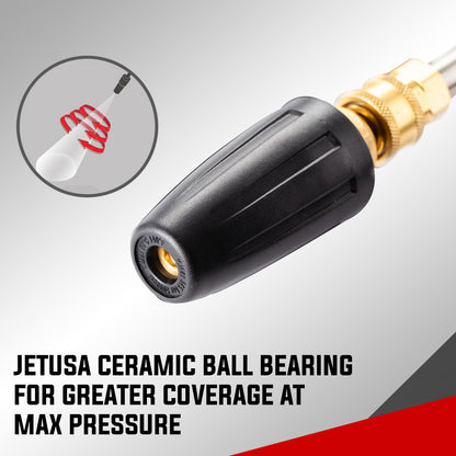 High-Pressure Turbo Nozzle for 5000PSI Pressure Washers - 0.01 Meter BSP Connect
