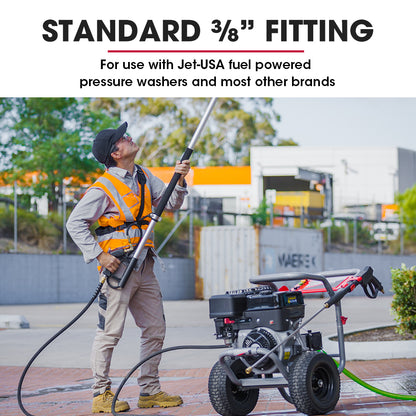 Telescopic Pressure Washer Wand Extension, 5.5m Reach, 4000 PSI, Quick Connect