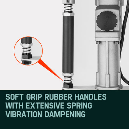 40cc 2-Stroke Petrol Post Driver with Vibration Absorption, 11kg, 0.075m Posts