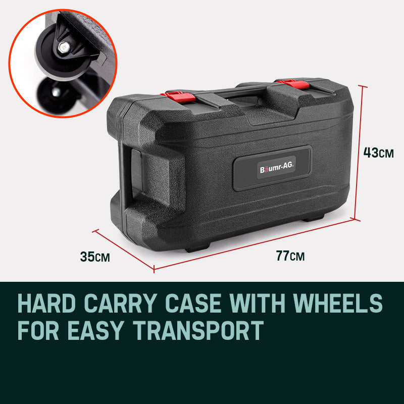 40cc 2-Stroke Petrol Post Driver with Vibration Absorption, 11kg, 0.075m Posts