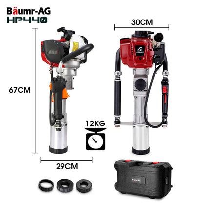 4-Stroke Petrol Post Driver with 38cc Engine and 0.08m Post Capacity