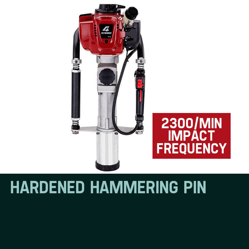 4-Stroke Petrol Post Driver with 38cc Engine and 0.08m Post Capacity